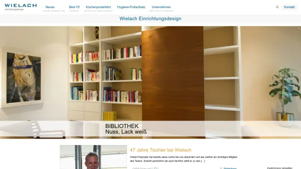 Website Screenshot: Tischlerei Wielach - Wielach Einrichtungsdesign - Date: 2023-06-26 10:25:00