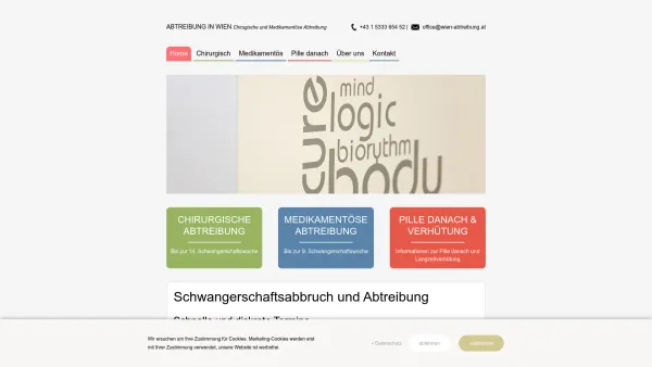 Website Screenshot: Zentrum für Abtreibung - Abtreibung und Schwangerschaftsabbruch, 1010 Wien - Date: 2023-06-26 10:25:00