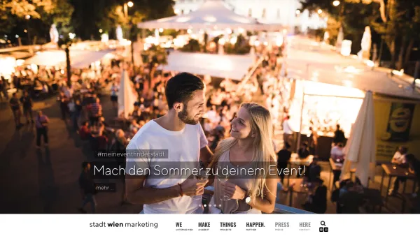 Website Screenshot: Stadt Wien Marketing und Praterservice www.wien-event.at - Home - stadt wien marketing - Date: 2023-06-26 10:25:00