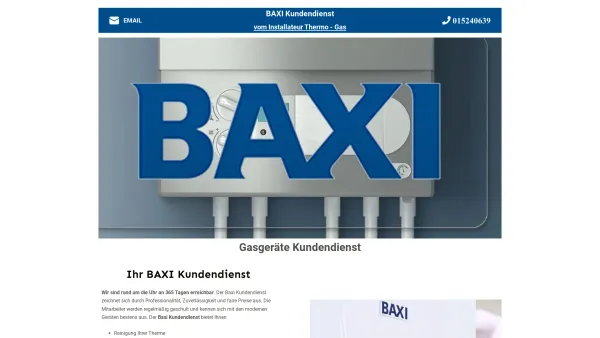 Website Screenshot: Niko Installationen - Baxi Kundendienst - Service, Reparatur, Wartung, Notdienst - Date: 2023-06-14 10:46:16