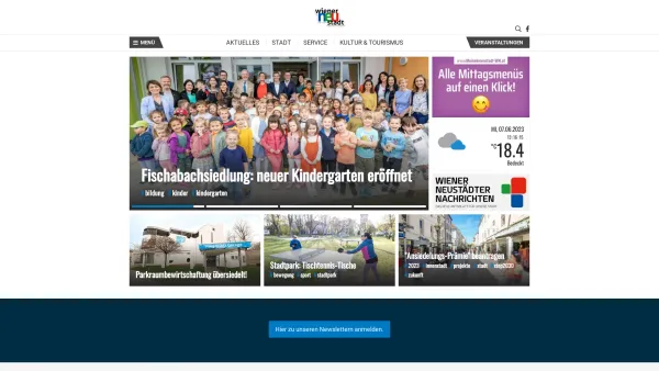 Website Screenshot: Abfallbehandlungsanlage der Stadt Wiener Magistrat der Stadt Wiener Neustadt - Startseite - Wiener Neustadt - Date: 2023-06-14 10:46:16