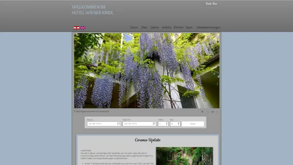 Website Screenshot: Hotel Wiener Kindl - Home | hotelwienerkindl - Date: 2023-06-26 10:25:00