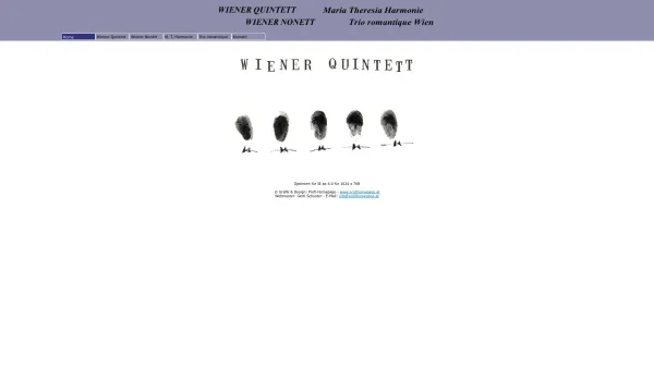 Website Screenshot: Wiener Quintett wir spielen für Sie Kammermusik  - Wiener Quintett - wir spielen für Sie Kammermusik - Date: 2023-06-26 10:25:00