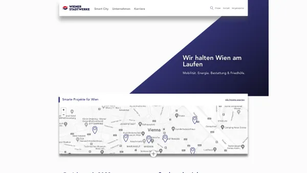 Website Screenshot: Wiener Stadtwerke Holding AG - Wiener Stadtwerke - wir halten Wien am Laufen - Wiener Stadtwerke - Date: 2023-06-26 10:25:00