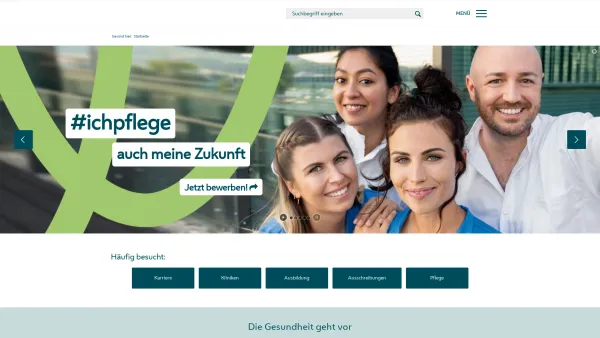 Website Screenshot: wien.at-Krankenanstaltenverbund Schule für allgemeine Gesundheits und Krankenpflege Ausbildungsstandorte - Wiener Gesundheitsverbund - Date: 2023-06-26 10:25:03