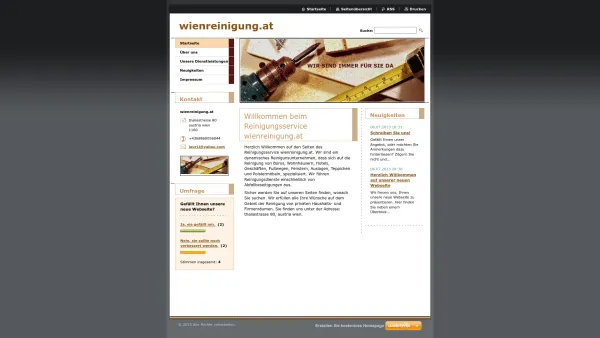 Website Screenshot: wienreinigung-at.webnode.at - wienreinigung.at - Date: 2023-06-26 10:25:03