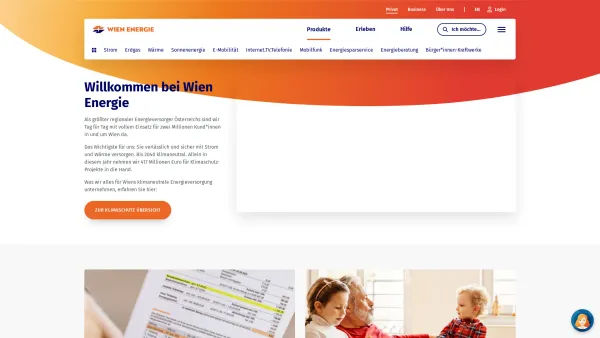 Website Screenshot: Wienstrom GmbH Kundenzentrum - Wien Energie » Angebote zu Strom, Gas & Fernwärme - Date: 2023-06-15 16:02:34