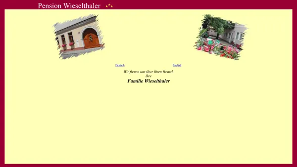 Website Screenshot: Pension Wieselthaler - Pension Wieselthaler - Date: 2023-06-14 10:46:19