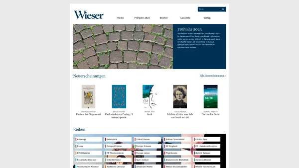 Website Screenshot: Wieser Verlag - Wieser Verlag - Date: 2023-06-14 10:46:19