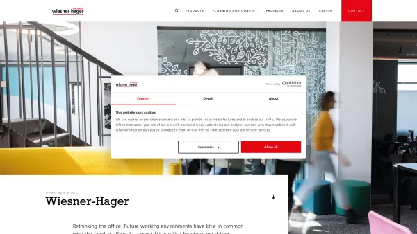 Website Screenshot: Wiesner-Hager Möbel GmbH - Wiesner-Hager: Office Furniture, Interior Design & Office Consulting - Wiesner-Hager - Date: 2023-06-26 10:25:03
