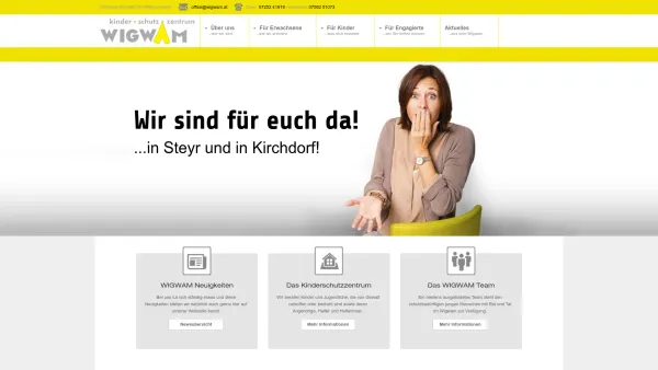 Website Screenshot: WIGWAM Kinderschutzzentrum Familienberatungsstelle - Home - Date: 2023-06-26 10:25:03