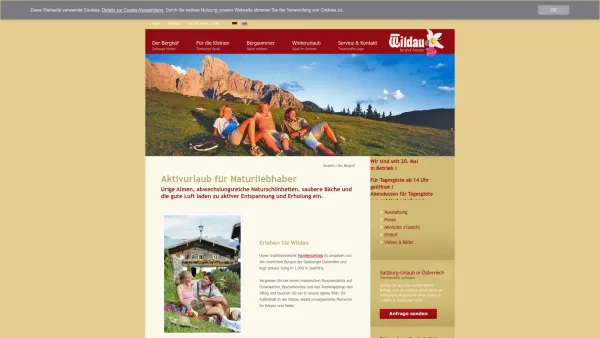Website Screenshot: Berghof-Pension Wildau - Pension Gasthof Wildau, Berghof-Pension Wildau - Date: 2023-06-26 10:25:03