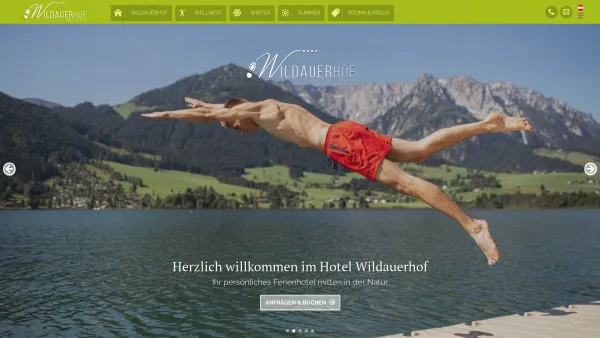 Website Screenshot: Wildauerhof - 4* Hotel Wildauerhof at the Walchsee lake in Tyrol - Date: 2023-06-26 10:25:03