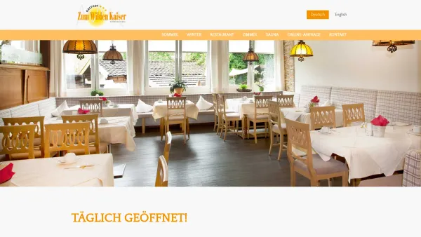 Website Screenshot: Gasthof zum Wilden Kaiser - Aktivurlaub Familenurlaub Scheffau - HOTEL ZUM WILDEN KAISER TIROL - Date: 2023-06-26 10:25:03
