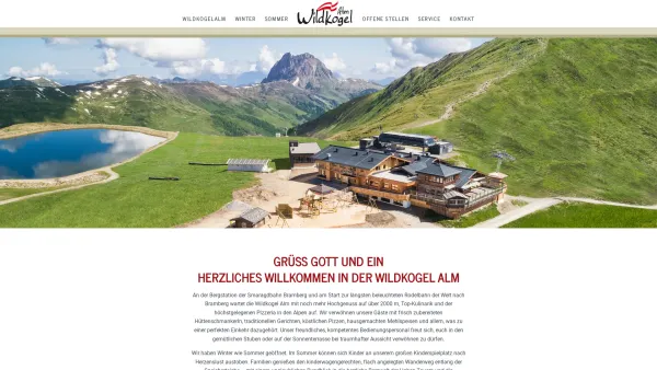 Website Screenshot: Skihütte Wildkogelhaus - Start - Date: 2023-06-26 10:25:04