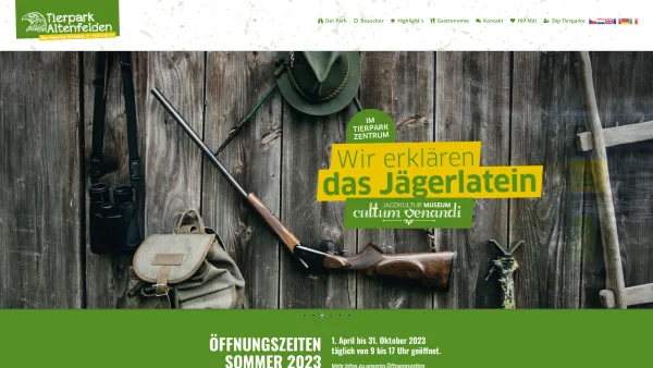 Website Screenshot: Hermann WILDPARK ALTENFELDEN - Tierpark Altenfelden – 365 Tage Familien-Erlebnis! - Date: 2023-06-26 10:25:03