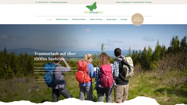 Website Screenshot: Wildwieser www.wildwiesenhof.at - Willkommen am Wildwiesenhof im Joglland - wildwiesenhof.at - Date: 2023-06-26 10:25:06