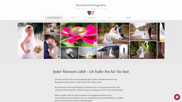 Website Screenshot: Berufsfotograf Thomas Karolyi - Hochzeitsfotografie | Hochzeitsfotograf - Date: 2023-06-26 10:25:06