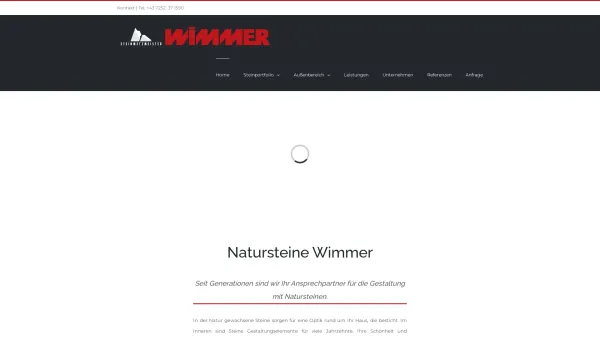 Website Screenshot: Wimmer Steinmetz-Meisterbetrieb - Wimmer Naturstein – Wimmer - Date: 2023-06-15 16:02:34