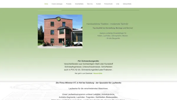 Website Screenshot: Theodor Wimmer GmbH Verschleisstechnik - wimmer-vt - Wimmer-vt GmbH - Date: 2023-06-14 10:46:19