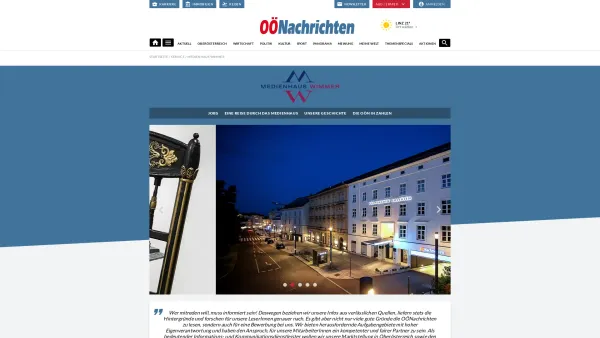 Website Screenshot: OÖMedienhaus Wimmer Medien GmbH Co KG - Medienhaus Wimmer | Nachrichten.at - Date: 2023-06-14 10:46:19