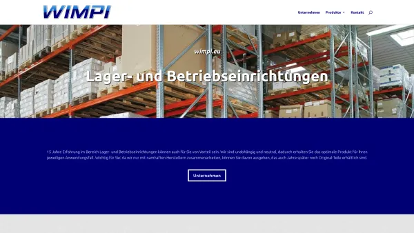 Website Screenshot: WIMPISSINGER e.U. - Wimpissinger e.U. Betriebseinrichtungen | wimpi.eu in Weer in Tirol - Date: 2023-06-26 10:25:07