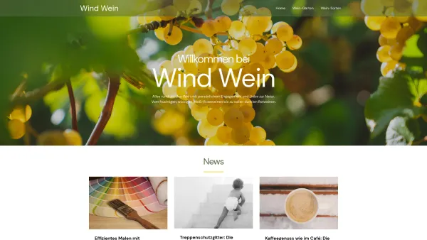 Website Screenshot: Weingut Wind Sonja Haussatzhof - Home - Wind Wein - Date: 2023-06-14 10:46:19