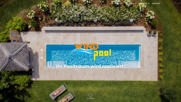 Website Screenshot: Windpool GmbH & Co KG - WINDpool – Ihr Pooltraum wird realisiert. - Date: 2023-06-26 10:25:07