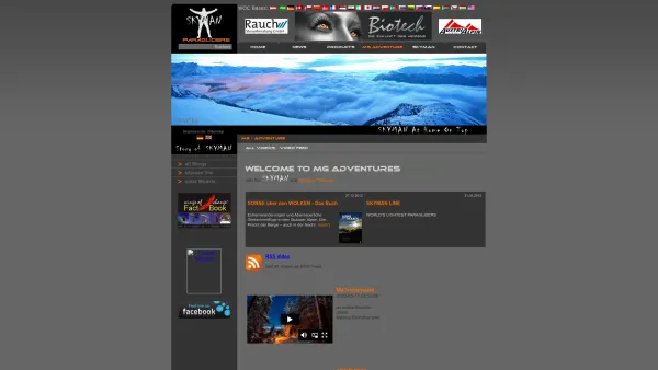 Website Screenshot: Wings Of Change Paragliders Markus Gründhammer Acrominator - Wings Of Change Paragliders - World of MG Adventures - MG - Adventure - Date: 2023-06-26 10:25:07