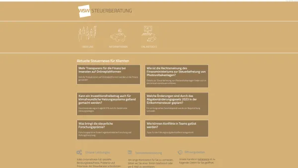 Website Screenshot: Steuerberater Hohenems Steuerberater Vorarlberg Kanzlei Winkel Steiner MartWinkel Peter Steiner] Steuerberatung Buchhaltung Untern - Steuerberater in Hohenems - WSW Steuerberatung GmbH - Date: 2023-06-26 10:25:07