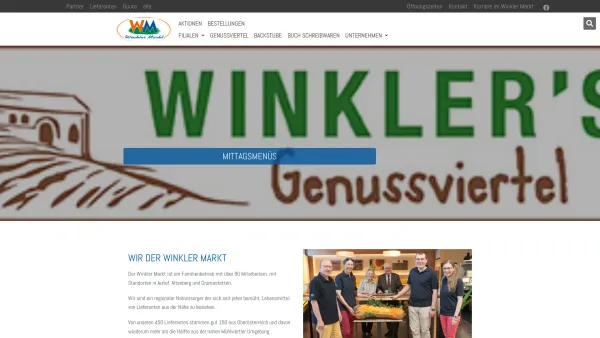 Website Screenshot: Winkler Markt GesmbH & Co KG - Winkler Markt – Ihr regionaler Supermarkt - Date: 2023-06-15 16:02:34
