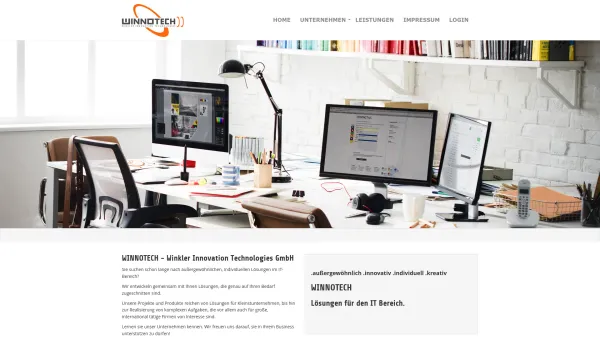 Website Screenshot: WINNOTECH Winkler Innovation Technologies GmbH - Home: WINNOTECH - Date: 2023-06-26 10:25:09