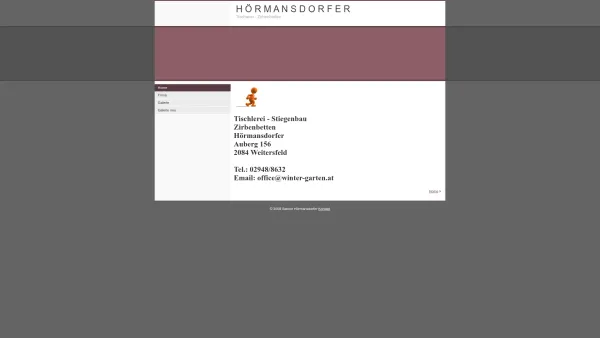 Website Screenshot: Tischlerei - Stiegenbau Hörmansdorfer - Home - Date: 2023-06-26 10:25:09