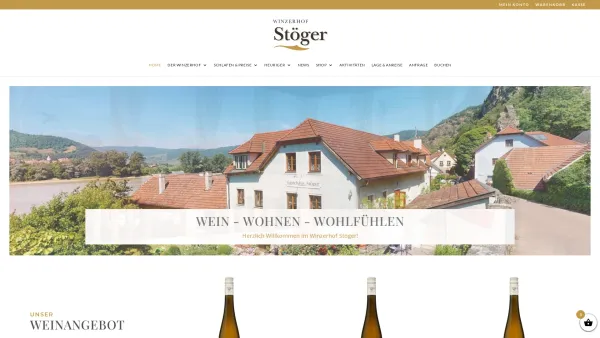 Website Screenshot: Winzerhof Stöger - Home - Winzerhof Stöger - Date: 2023-06-26 10:25:09
