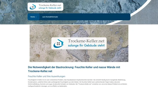 Website Screenshot: WIPA Bautrocknung und Baubeheizung mit System - Bautrocknung Heilbronn » Trockene-Keller.net ✔️ Schimmelsanierung, Kellersanierung - Date: 2023-06-26 10:25:09