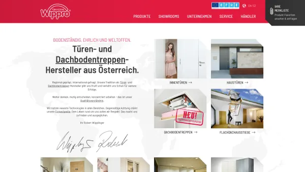 Website Screenshot: www.wippro.com - Wippro: Türen und Dachbodentreppen | Wippro - Date: 2023-06-15 16:02:34