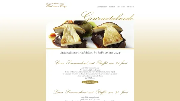 Website Screenshot: Helmut WAB - Wirt am Berg - Vinothek, Catering & Gourmet Events - Wir stellen ein! - Date: 2023-06-26 10:25:09