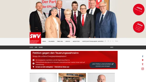 Website Screenshot: Wirtschaftsverband NOE - News - SWV (NÖ) - Date: 2023-06-26 10:25:10