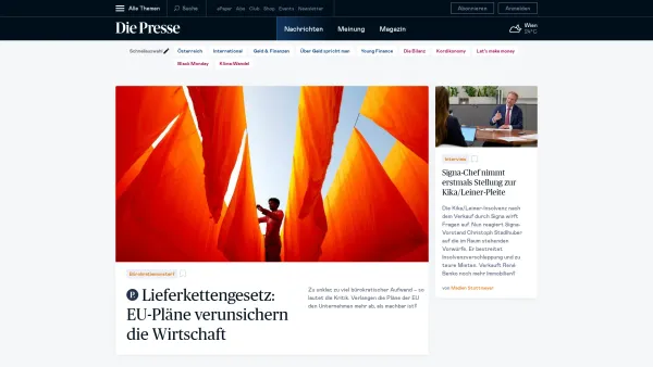 Website Screenshot: wirtschaftsblattonline - Wirtschaft | DiePresse.com - Date: 2023-06-26 10:25:10
