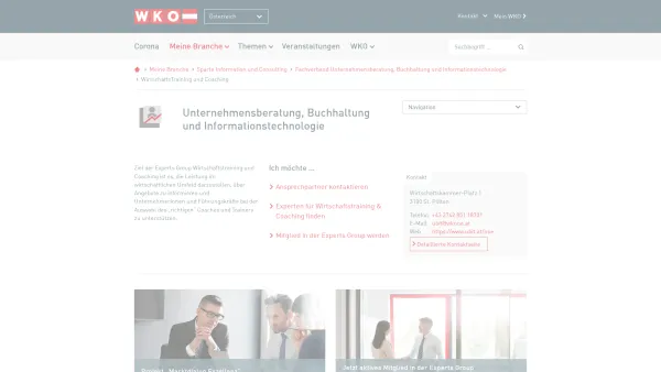 Website Screenshot: Petra Reifeltshammer - WirtschaftsTraining und Coaching - WKO.at - Date: 2023-06-26 10:25:10