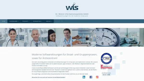 Website Screenshot: Dr. Wienzl Informationssysteme Gesellschaft m.b.H. - MEDSTAR - Die effiziente Softwarelösung für die moderne Arztpraxis! - Date: 2023-06-26 10:25:10