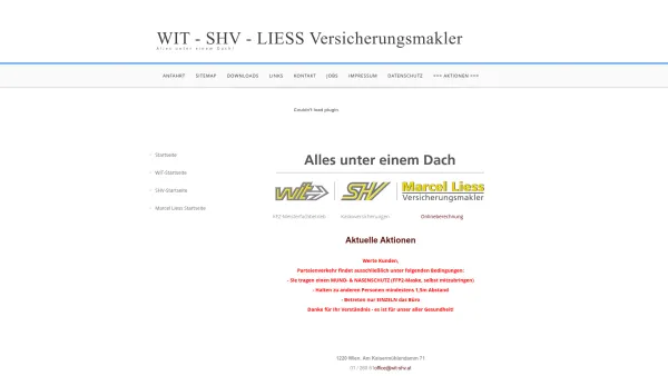 Website Screenshot: WIT KFZ Fachbetriebe e.Gen. Schütz & Liess Versicherungsmakler - Startseite - Date: 2023-06-26 10:25:12
