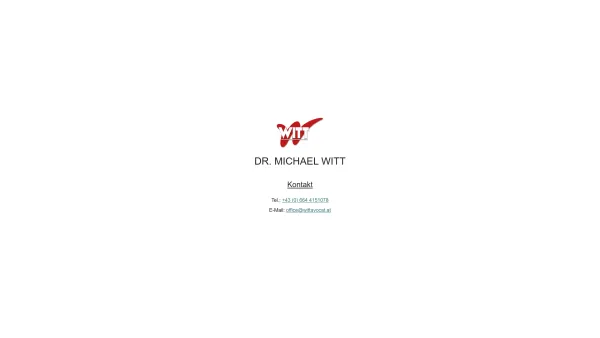 Website Screenshot: Dr. Witt & Partner Rechtsanwalt KG - Mag. Dr. Michael Witt - Date: 2023-06-14 10:37:46
