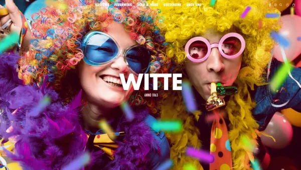 Website Screenshot: Jux-Witte - WITTE - Kostüme · Feuerwerk · Deko & Mehr - Date: 2023-06-15 16:02:34