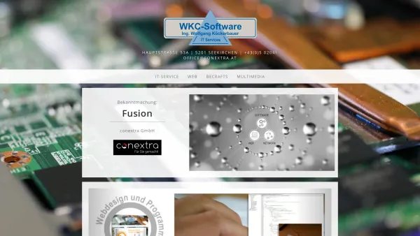 Website Screenshot: WKC-Software Ing. Wolfgang Köckerbauer - WKC-Software, WKC-ITService - Date: 2023-06-14 10:46:19