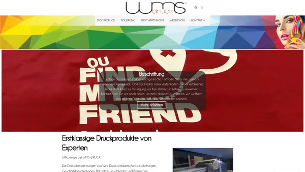 Website Screenshot: WMS Druck - WMS DRUCK KLAGENFURT | WMS DRUCK - Date: 2023-06-14 10:46:22