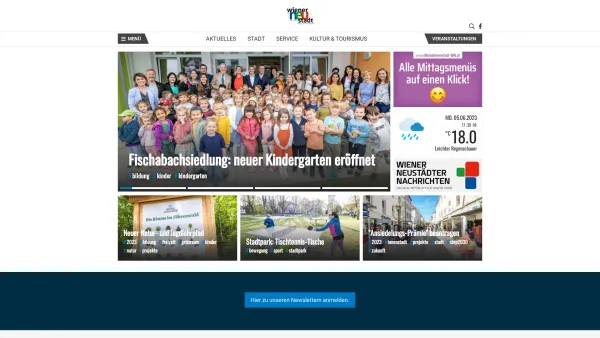 Website Screenshot: Wiener Neustädter Stadtwerke und Kommunal Service GmbH - Startseite - Wiener Neustadt - Date: 2023-06-14 10:37:01