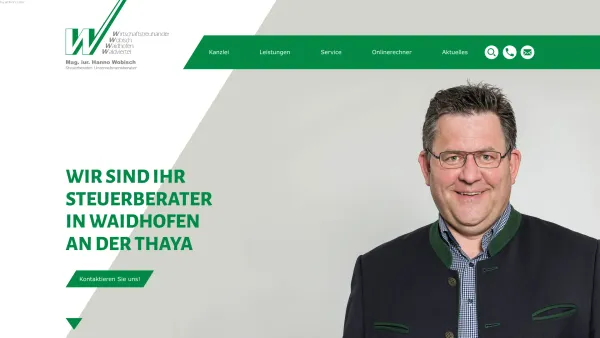 Website Screenshot: Wirtschaftstreuhänder Dr.jur. Eberhard Wobisch www.wobisch.at powered by beas.at internet4u Ihr Steuerberater oberen Waldviertel - Steuerberater in Waidhofen/Thaya (Waldviertel) | Wobisch - Date: 2023-06-26 10:25:12
