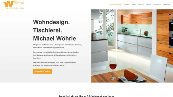 Website Screenshot: Küche & Wohndesign Michael Wöhrle - Wöhrle Wohndesign | Willkommen bei Wöhrle Wohndesign - Date: 2023-06-26 10:25:13