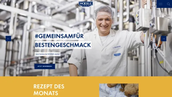 Website Screenshot: Gebrüder Woerle GesmbH - Käse aus dem Salzburger Seenland: Woerle Käse - Date: 2023-06-26 10:25:13